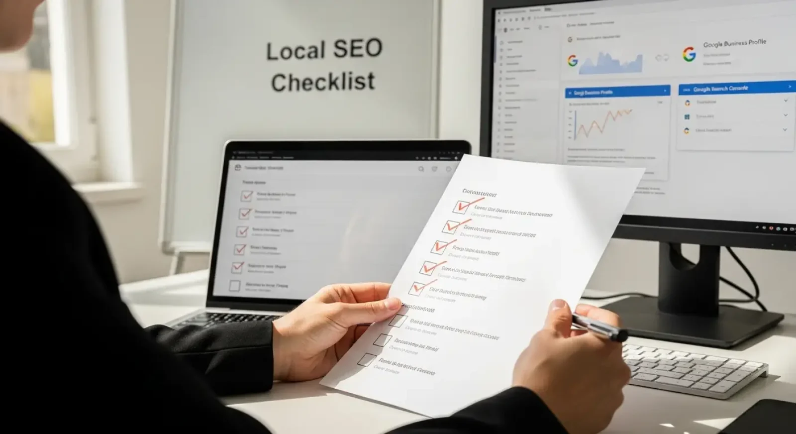 local seo checklist, uk business