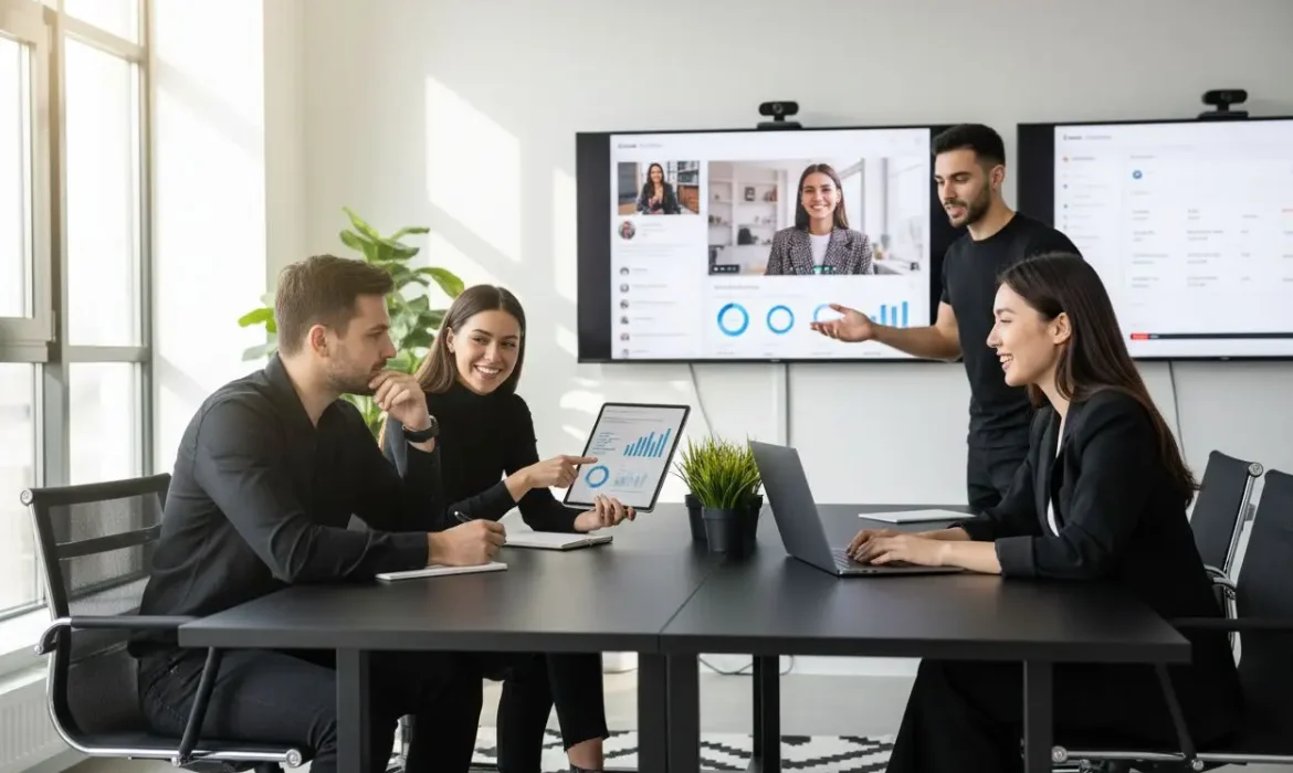 digital marketing teamwork office