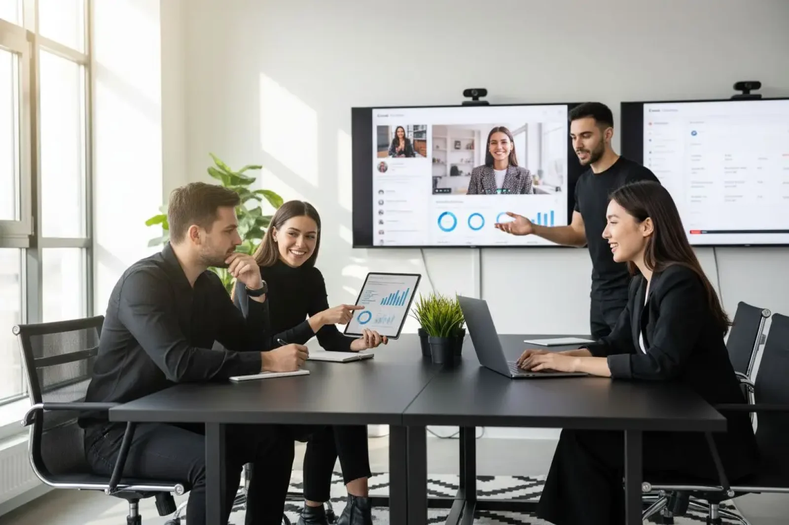 digital marketing teamwork office