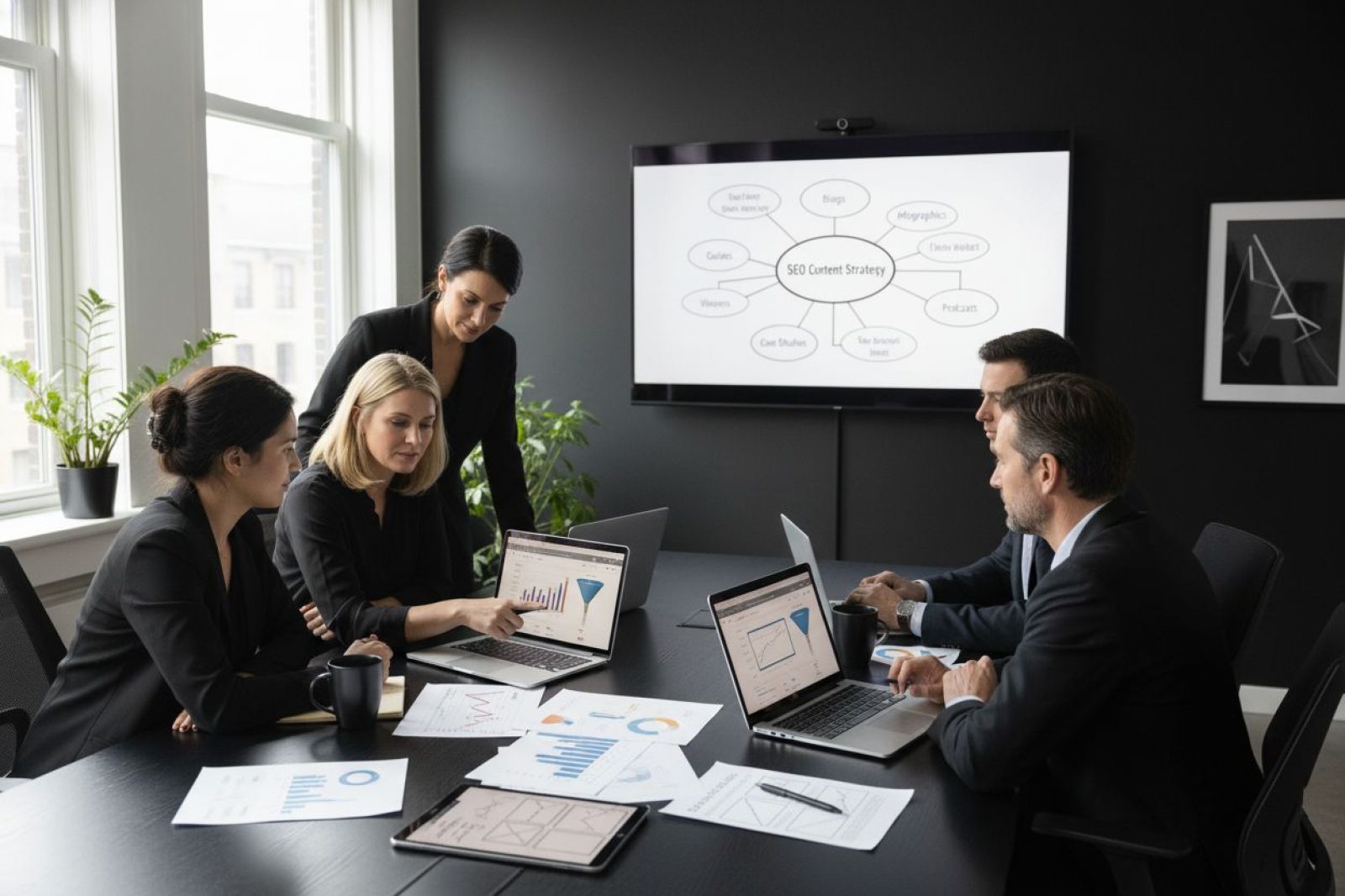 modern SEO strategy office