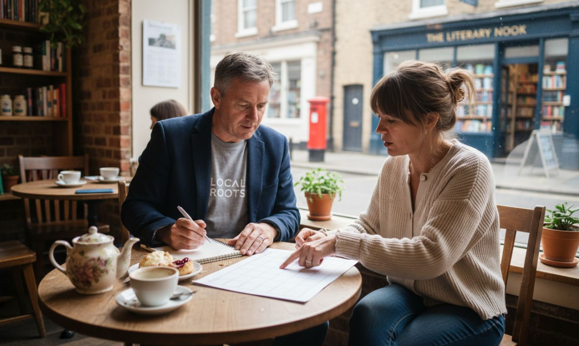 UK SME owners reviewing content calendar