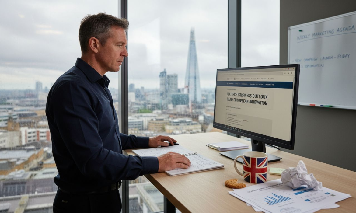 UK marketing manager updating business website